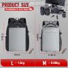 imageRAINSMORE Camera Backpack Camera Bag for DSLRSLR Mirrorless 14 Inch Laptop Camera Backpack for Photographers Antitheft Photography Bag with Rain Cover Tripod Holder GreyGrey