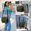 imageRAINSMORE Camera Bag DSLRSLRMirrorless Camera Case with Tripod Holder Waterproof Camera Sling Bag Crossbody Camera Bags for Photographers with Rain Cover for CanonNikonSonyFuji BlackGreen