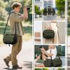 imageRAINSMORE Camera Bag DSLRSLRMirrorless Small Camera Sling Bag Waterproof Camera Case with Tripod Holder ampamp Rain Cover Compact Crossbody Camera Bags for Photographers Everyday Shoulder Bags KhakiGreen