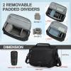 imageRAINSMORE Camera Bag DSLRSLRMirrorless Small Camera Sling Bag Waterproof Camera Case with Tripod Holder ampamp Rain Cover Compact Crossbody Camera Bags for Photographers Everyday Shoulder Bags KhakiBlack