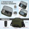 imageRAINSMORE Camera Bag DSLRSLRMirrorless Small Camera Sling Bag Waterproof Camera Case with Tripod Holder ampamp Rain Cover Compact Crossbody Camera Bags for Photographers Everyday Shoulder Bags KhakiGreen