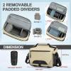 imageRAINSMORE Camera Bag DSLRSLRMirrorless Small Camera Sling Bag Waterproof Camera Case with Tripod Holder ampamp Rain Cover Compact Crossbody Camera Bags for Photographers Everyday Shoulder Bags KhakiKhaki