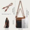 imageRAINSMORE Crossbody Bags for Women Leather Crossbody Purse Designer Womens Shoulder Handbags Trendy Cross Body PurseBlac  Brown