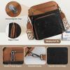imageRAINSMORE Crossbody Bags for Women Leather Crossbody Purse Designer Womens Shoulder Handbags Trendy Cross Body PurseBlac  Brown