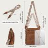 imageRAINSMORE Crossbody Bags for Women Leather Crossbody Purse Designer Womens Shoulder Handbags Trendy Cross Body PurseBrown