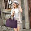 imageRAINSMORE Laptop Bag for Women 156 Inch Laptop Tote Bag Leather Work Bag Waterproof Womens Briefcase Business Office Computer Tote Bag Large Capacity Handbag Shoulder Bag BlackPurple