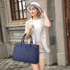imageRAINSMORE Laptop Bag for Women 156 Inch Laptop Tote Bag Leather Work Bag Waterproof Womens Briefcase Business Office Computer Tote Bag Large Capacity Handbag Shoulder Bag BlackBlue