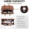 imageRAINSMORE Laptop Bag for Women 156 Inch Work Tote Bags Waterproof Leather Laptop Computer Tote Professional BriefcaseVintage Brown