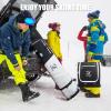 imageRAINSMORE Ski Bag and Boot Bag Combo 360Fully Padded Ski Bags for Air Travel Snowboard Bag Snow Ski Boot Bag Fit Skis Up to 200cm and Boots Up To Size US13 WaterResistant Ski Boot Travel BagBlack  White