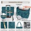 imageRAINSMORE Teacher Tote Bag with Insulated Lunch Compartment 156 inch Laptop Bag for Women Lightweight Work Bags Nurse BagsGreen
