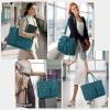imageRAINSMORE Teacher Tote Bag with Insulated Lunch Compartment 156 inch Laptop Bag for Women Lightweight Work Bags Nurse BagsGreen