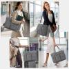 imageRAINSMORE Teacher Tote Bag with Insulated Lunch Compartment 156 inch Laptop Bag for Women Lightweight Work Bags Nurse BagsGrey