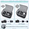 imageRAINSMORE Camera Bag for DSLR SLR Mirrorless CameraSmall Camera Sling Bag for Photographers Waterproof Camera Case with Tripod Holder Compact Camera Bag Crossbody with Rain Cover BlackBlack