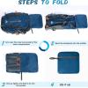 imageRAINSMORE Hiking Backpack 40L Lightweight Packable Camping Backpack Waterproof Travel Daypack Men Women Hiking DaypackBlue