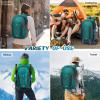 imageRAINSMORE Hiking Backpack 40L Lightweight Packable Camping Backpack Waterproof Travel Daypack Men Women Hiking DaypackGreen