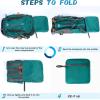 imageRAINSMORE Hiking Backpack 40L Lightweight Packable Camping Backpack Waterproof Travel Daypack Men Women Hiking DaypackGreen