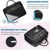 imageRAINSMORE Laptop Bag 173 Inch Briefcase for Women Waterproof Computer Messenger Shoulder Bags Large Laptop Case for Work Business Office Travel College BlackBlack
