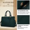 imageRAINSMORE Laptop Bag for Women 156 Inch PU Leather Laptop Tote Professional Business Office Work Bag Waterproof Briefcase Computer Tote Bag Large Lightweight Handbag Shoulder BagDark Green