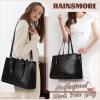imageRAINSMORE Laptop Bag for Women 156 Inch Vintage Leather Professional Work Tote Bag Waterproof Computer Bag Shoulder Bag for Business Office