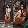 imageRAINSMORE Laptop Bag for Women 156 inch Laptop Tote Bag PU Leather Computer Work Bag Lightweight Shoulder Handbags BrownBrown