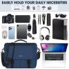 imageRAINSMORE Messenger Bag for Men Messenger Bag 156 Inch Water Resistant Laptop Bag Casual Satchel Bags for Men Large College Computer Bag Office Work Briefcase Fashion Crossbody Shoulder Handbag BlackBlue