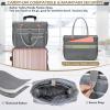 imageRAINSMORE Teacher Tote Bag 156 inch Laptop Bag for Women Work Bags Laptop Tote Nurse Bag Professional Computer Messenger with Insulated Pocket Laptop Briefcase for Office College Nursing BlackGrey