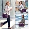 imageRAINSMORE Teacher Tote Bag 156 inch Laptop Bag for Women Work Bags Laptop Tote Nurse Bag Professional Computer Messenger with Insulated Pocket Laptop Briefcase for Office College Nursing BlackPurplewhite