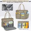 imageRAINSMORE Teacher Tote Bag 156 inch Laptop Bag for Women Work Bags Laptop Tote Nurse Bag Professional Computer Messenger with Insulated Pocket Laptop Briefcase for Office College Nursing BlackCamel