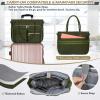 imageRAINSMORE Teacher Tote Bag 156 inch Laptop Bag for Women Work Bags Laptop Tote Nurse Bag Professional Computer Messenger with Insulated Pocket Laptop Briefcase for Office College Nursing BlackOlive Green