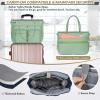 imageRAINSMORE Teacher Tote Bag 156 inch Laptop Bag for Women Work Bags Laptop Tote Nurse Bag Professional Computer Messenger with Insulated Pocket Laptop Briefcase for Office College Nursing BlackMint Green