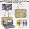 imageRAINSMORE Teacher Tote Bag 156 inch Laptop Bag for Women Work Bags Laptop Tote Nurse Bag Professional Computer Messenger with Insulated Pocket Laptop Briefcase for Office College Nursing BlackKhaki