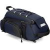imageRAINSMORE Bike Bags for Bicycle Rear Rack 15L Waterproof Bike Ebike Trunk Pannier Saddle Bag with Rain Cover Bike Accessories Backpack Shoulder Bag for Commuter Travel Outdoor BlackBlue