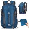 imageRAINSMORE Hiking Backpack 40L Lightweight Packable Camping Backpack Waterproof Travel Daypack Men Women Hiking DaypackBlue