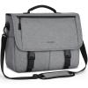 imageRAINSMORE Messenger Bag for Men Messenger Bag 156 Inch Water Resistant Laptop Bag Casual Satchel Bags for Men Large College Computer Bag Office Work Briefcase Fashion Crossbody Shoulder Handbag BlackGray