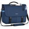 imageRAINSMORE Messenger Bag for Men Messenger Bag 156 Inch Water Resistant Laptop Bag Casual Satchel Bags for Men Large College Computer Bag Office Work Briefcase Fashion Crossbody Shoulder Handbag BlackBlue