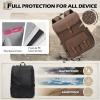 imageRAINSMORE Camera Bag Backpack for DSLRSLR Mirrorless 156 Inch Laptop Camera Back Pack for Photographers AntiTheft Photography Bags Case with Tripod Holder ampamp Rain Cover BlackCoffee