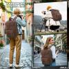 imageRAINSMORE Camera Bag Backpack for DSLRSLR Mirrorless 156 Inch Laptop Camera Back Pack for Photographers AntiTheft Photography Bags Case with Tripod Holder ampamp Rain Cover BlackCoffee