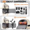 imageRAINSMORE Camera Bag DSLRSLRMirrorless Cameras Case Small Waterproof Camera Sling Bag Crossbody Bags for Photographers with Tripod Holder Compatible with CanonNikonSonyFuji BeigeBeige