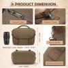 imageRAINSMORE Canvas Camera Bag DSLRSLRMirrorless Small Camera Sling Bags Crossbody Camera Case Compact Shoulder Bag for Photographers with Rain Cover Vintage Sling Bags for Men and Women BlackKhkai