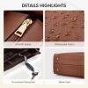 imageRAINSMORE Laptop Tote Bag for Women 156 Inch Large Women Work Bags Waterproof Business Office Teacher Bag Computer BriefcaseBrownwhite