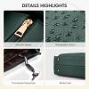 imageRAINSMORE Laptop Tote Bag for Women 156 Inch Large Women Work Bags Waterproof Business Office Teacher Bag Computer BriefcaseDarkgreenwhite