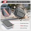 imageRAINSMORE Camera Bag SLRDSLRMirrorless Camera Case with Divider Tripod Holder Waterproof Sling Bag Crossbody Camera Bags for Photographers with Rain Cover for CanonSonyNikonFuji GreyGrey