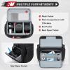 imageRAINSMORE Camera Bag SLRDSLRMirrorless Camera Case with Divider Tripod Holder Waterproof Sling Bag Crossbody Camera Bags for Photographers with Rain Cover for CanonSonyNikonFuji GreyBlack