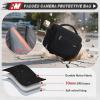 imageRAINSMORE Camera Bag SLRDSLRMirrorless Camera Case with Divider Tripod Holder Waterproof Sling Bag Crossbody Camera Bags for Photographers with Rain Cover for CanonSonyNikonFuji GreyBlack