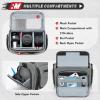 imageRAINSMORE Camera Bag SLRDSLRMirrorless Camera Case with Divider Tripod Holder Waterproof Sling Bag Crossbody Camera Bags for Photographers with Rain Cover for CanonSonyNikonFuji GreyGrey
