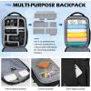 imageCamera Bag Professional DSLR SLR Mirrorless Photography Camera Backpack 14 Inch Waterproof Camera Case With Tripod HolderampLaptop Compartment Compatible With Canon Nikon Sony for Photographers BlackBlack