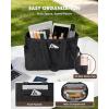 imageRAINSMORE Work Tote Bag for Women Puffer Laptop Tote Bag for Teacher Large Lightweight Quilted Travel Bag with Cup HolderBlack