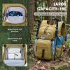 imageRAINSMORE Tactical Hydration Backpack 18L with 2L Water Bladder  Insulated Military Daypack for Hiking Rucking Commuting  Waterproof MOLLE Pack for Men Women Cycling Camping RunningKhaki