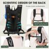 imageRAINSMORE Tactical Hydration Backpack 18L with 2L Water Bladder  Insulated Military Daypack for Hiking Rucking Commuting  Waterproof MOLLE Pack for Men Women Cycling Camping RunningBlack