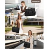 image:imageRAINSMORE Laptop Bag for Women 156 Inch Waterresistant Leather Work Tote Large Professional Business Office BriefcaseBlack